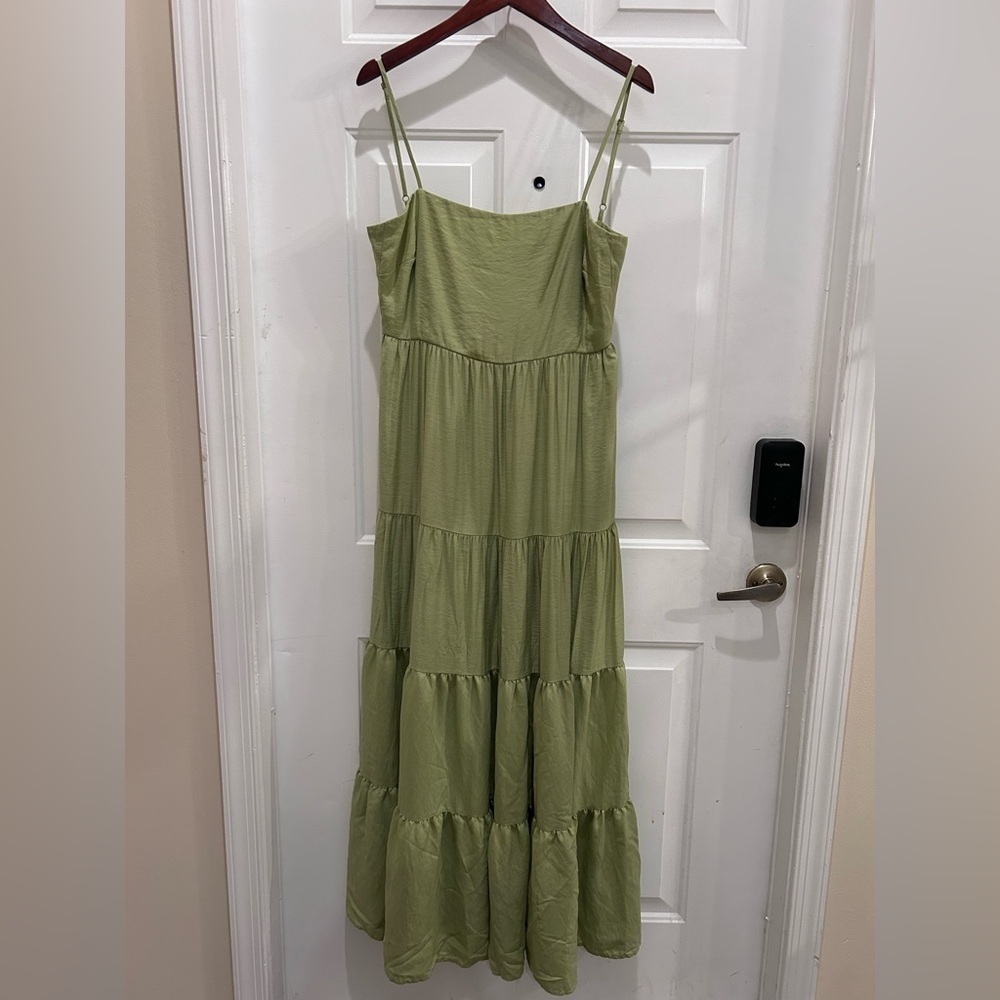 Chic Olive Tiered Maxi Dress